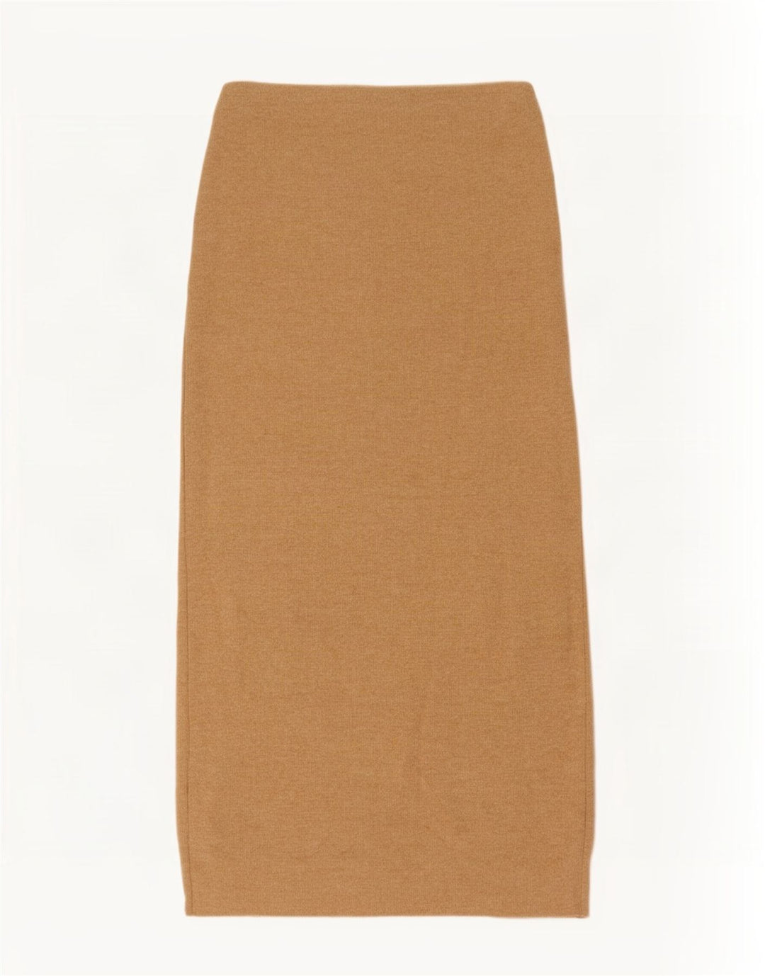 Zara Damestrik Midi-nederdel Small W26 Beige Polyester