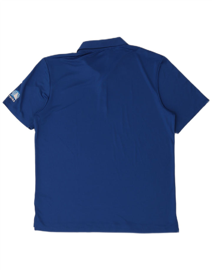 Adidas Poloskjorte til mænd, stor blå polyester