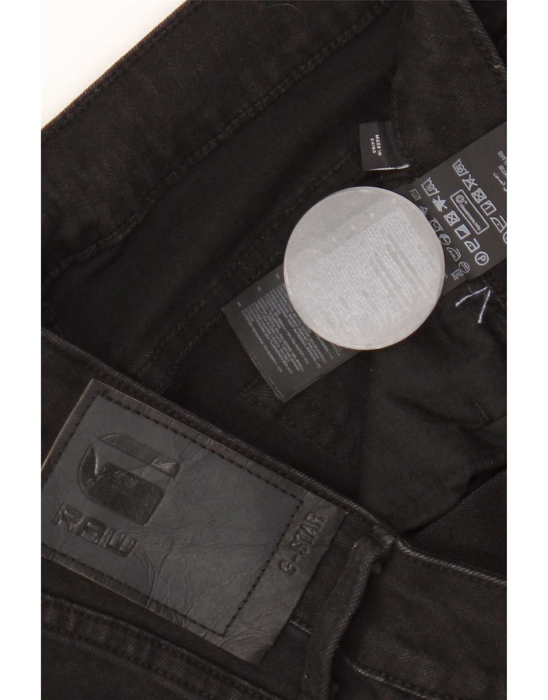 G-Star Herre Slim Straight Jeans W31 L32 Sort Bomuld