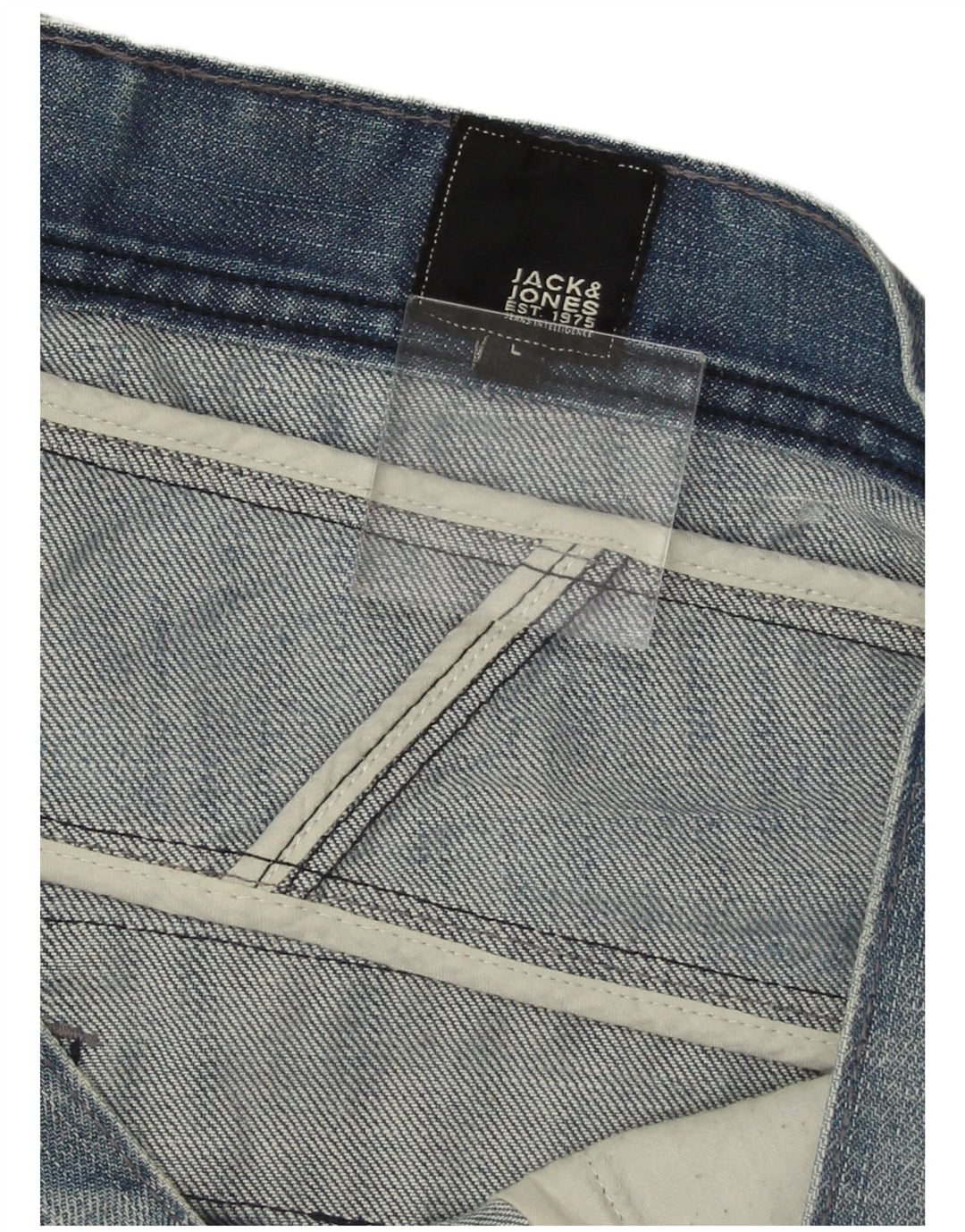 JACK & JONES Denimshorts til mænd Large W34 Blå