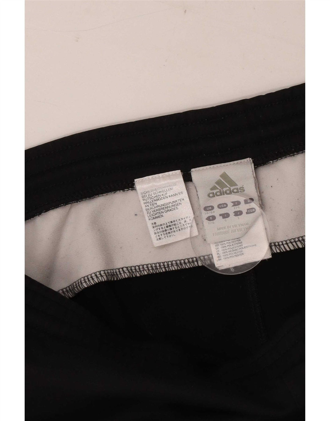 Adidas Træningsdragtsbukser til mænd UK 38/40 Medium Sort Polyester