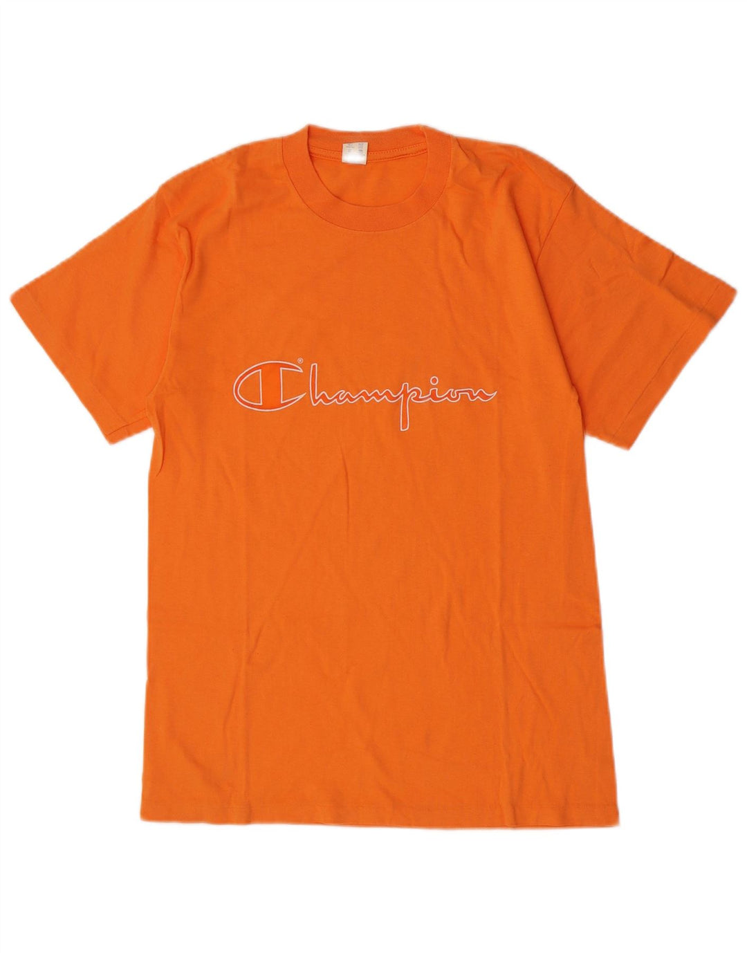 Champion Herre grafisk T-shirt Top Medium Orange Bomuld