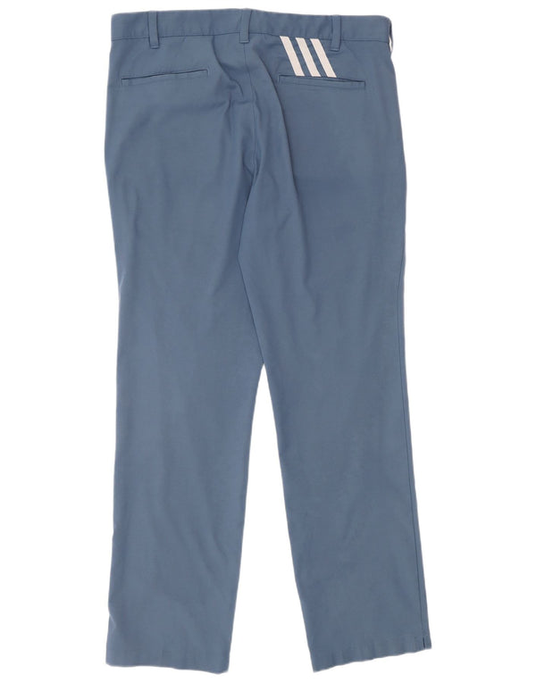 Adidas Herre Regular Fit Chino Bukser W34 L32 Marineblå Polyester Sports