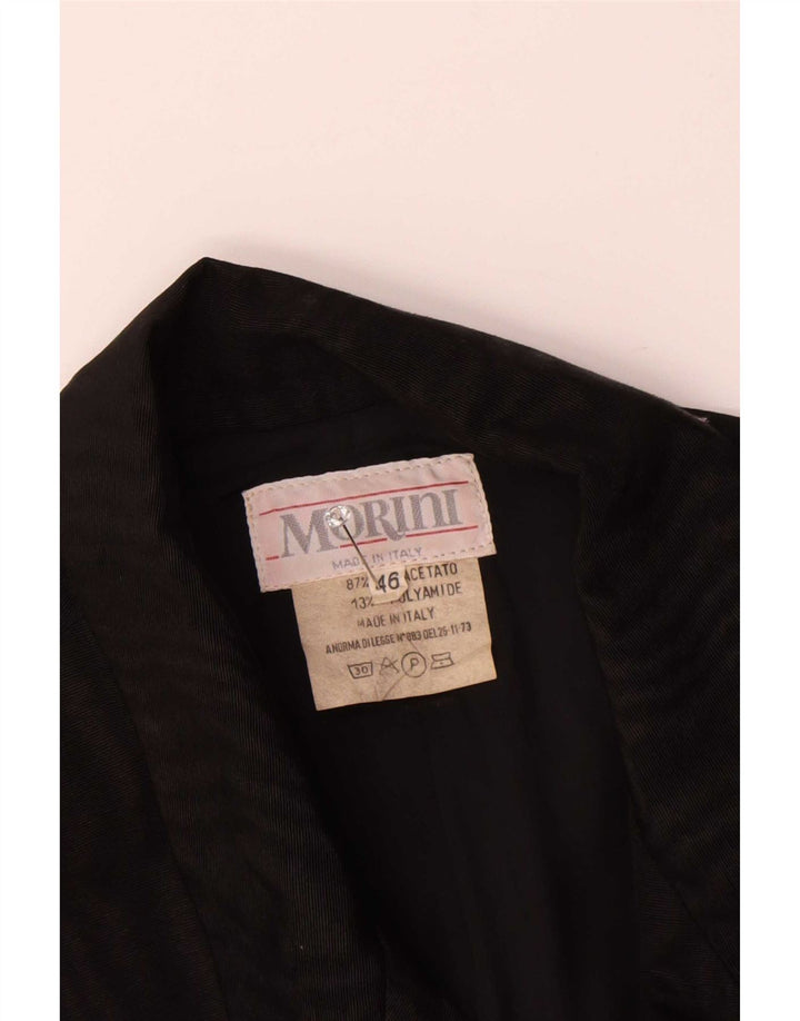 Sergio Morini Dame 1 Knap Blazer Jacket IT 46 Large Black Acetate