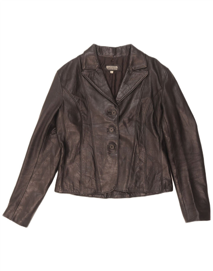 Vintage dame læderjakke IT 46 Large Black
