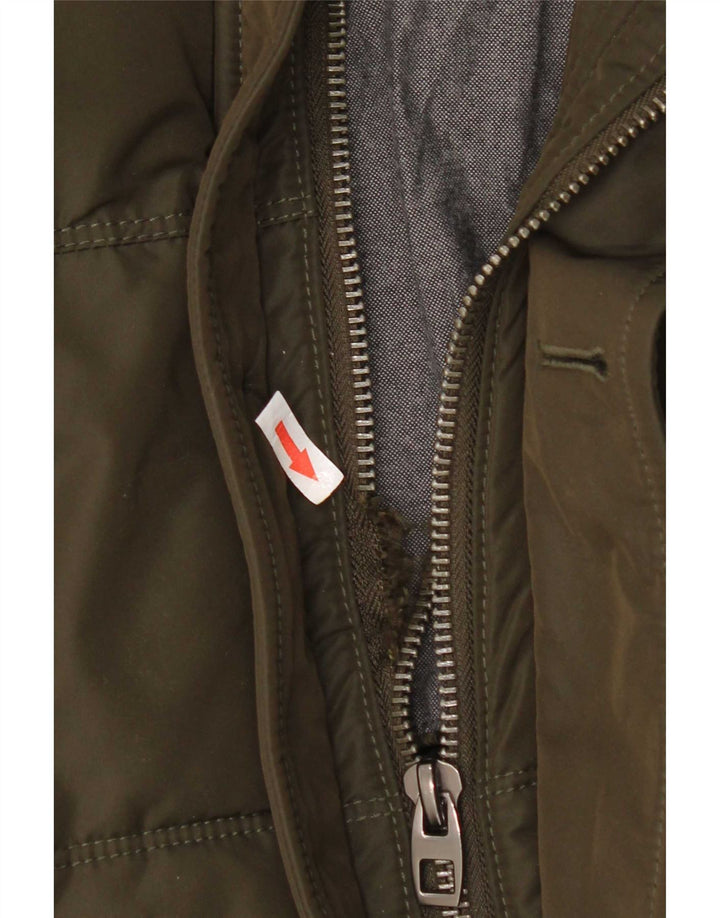 Zara Polstret Herrejakke UK 38 Medium Khaki