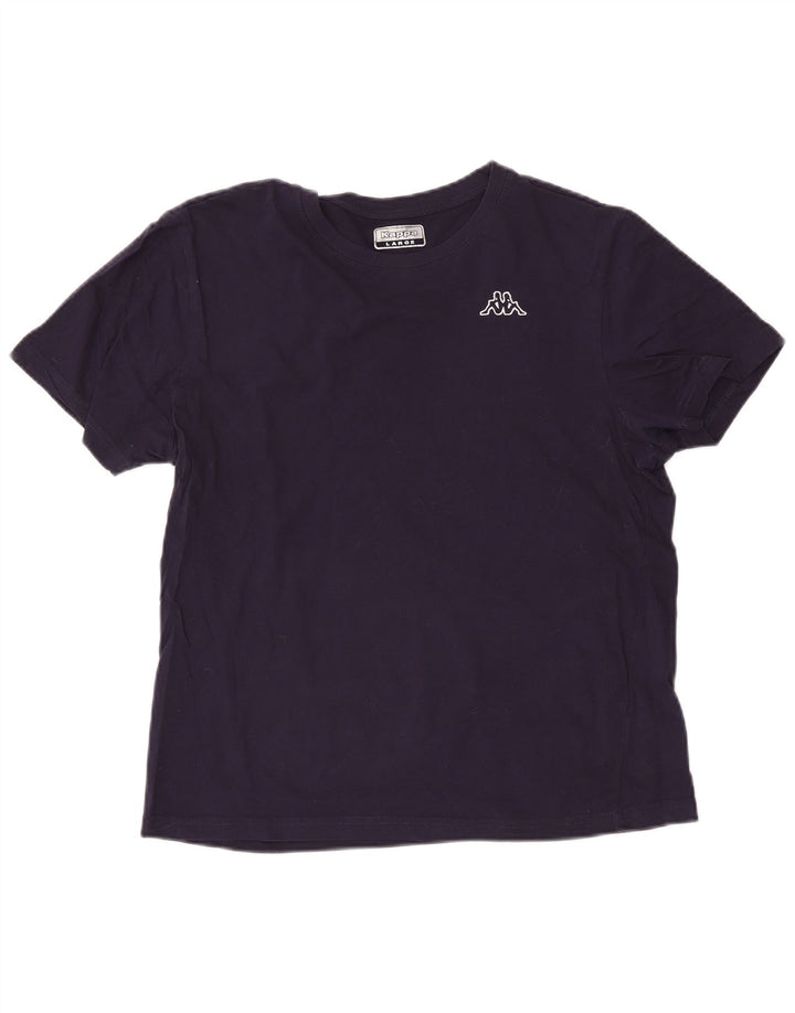 Kappa Herre T-Shirt Top Stor Marineblå Bomuld