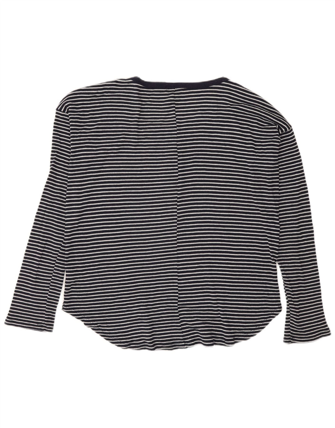 Gas Dametop Langærmet UK 14 Mellem marineblå stribet polyester