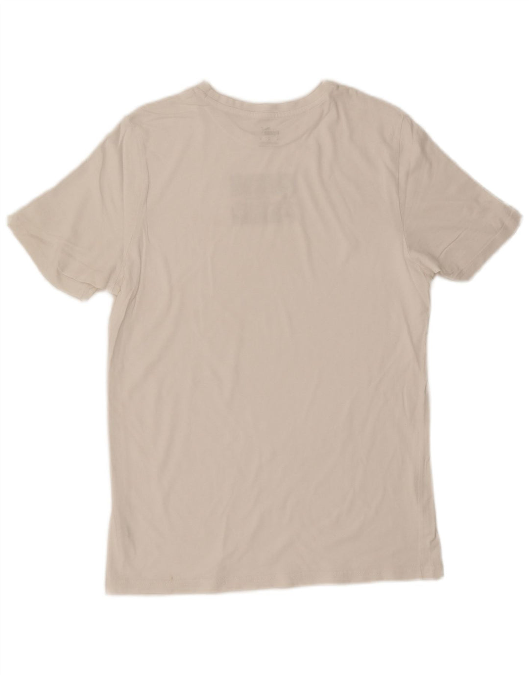 Puma Herre Grafisk T-Shirt Top Medium Hvid