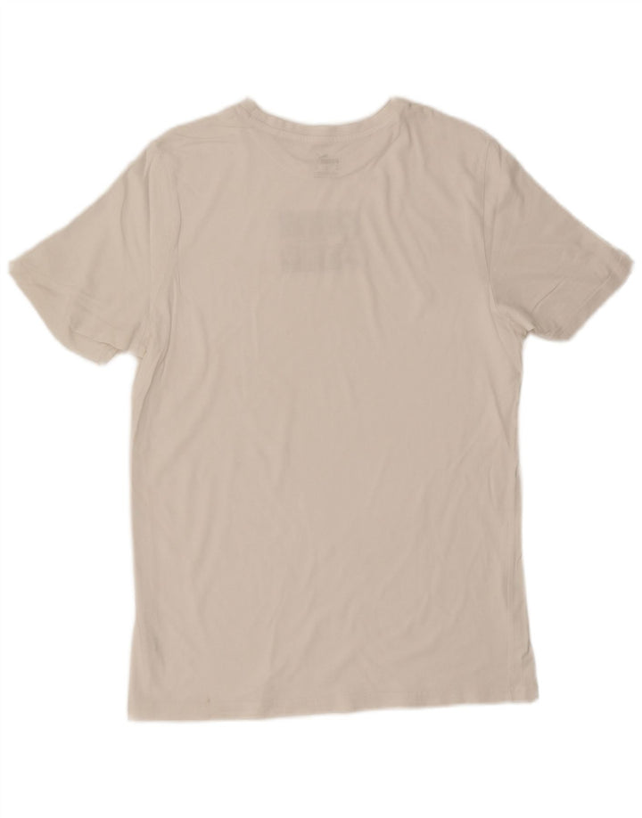 Puma Herre Grafisk T-Shirt Top Medium Hvid