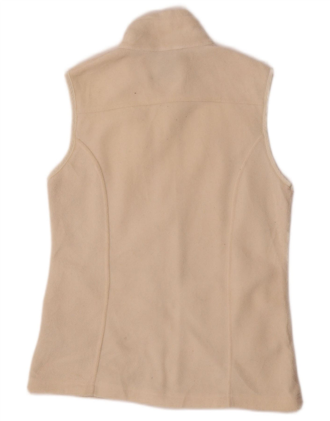 Eddie Bauer Dame Fleece Gilet UK 10 Small Off White