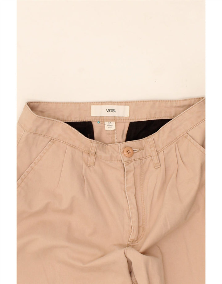 VANS Womens Pegged Chino Trousers W25 L26 Beige Cotton Vintage Vans and Second-Hand Vans from Messina Hembry 