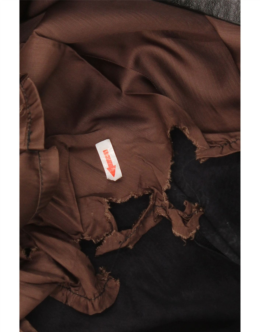 Vintage lædernederdel til kvinder IT 52 2XL W32 Sort