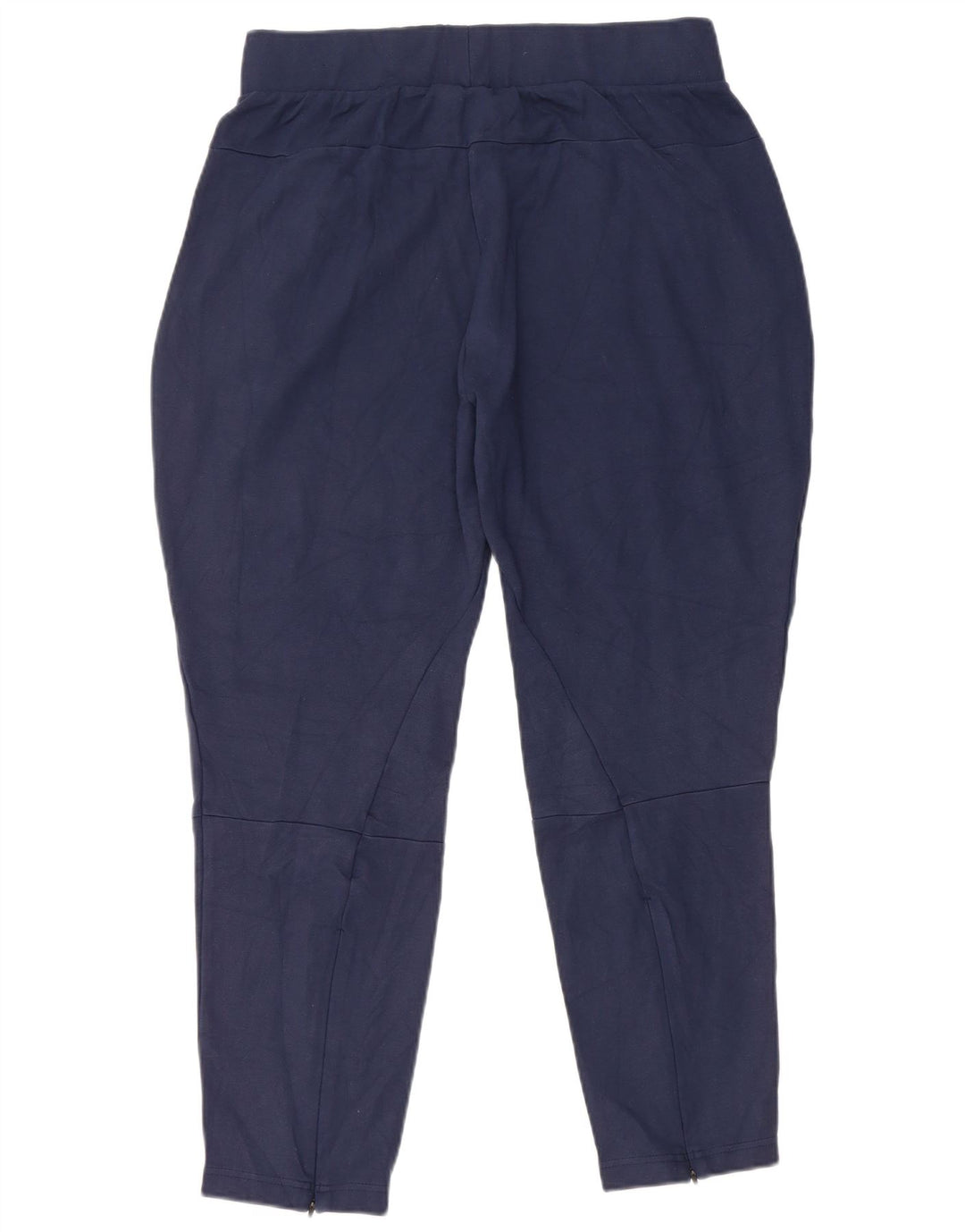 ADIDAS Træningsdragtsbukser til kvinder UK 16 Large Navy Blue Rayon