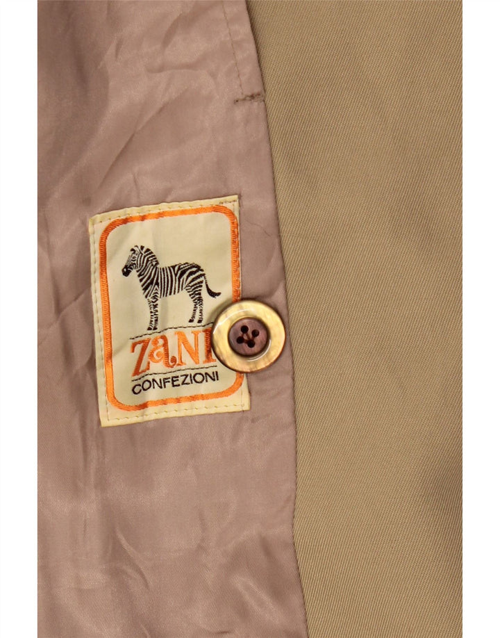 Vintage herre dobbeltradet frakke UK 36 Small Beige