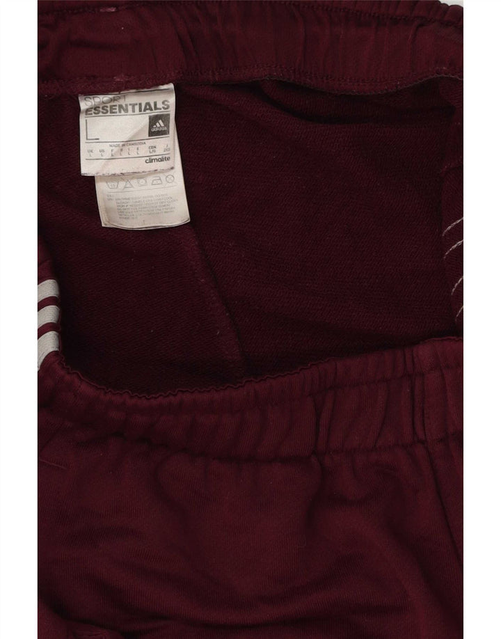 Adidas Herre Climalite Sport Shorts Large Bourgogne Polyester