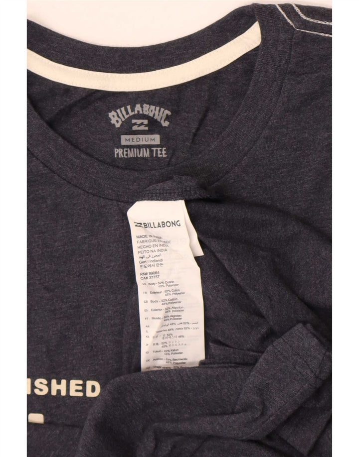 Billabong Herre grafisk T-shirt Top mellemgrå bomuld
