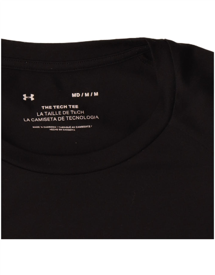 Under Armour Herre T-Shirt Top Medium Sort Polyester