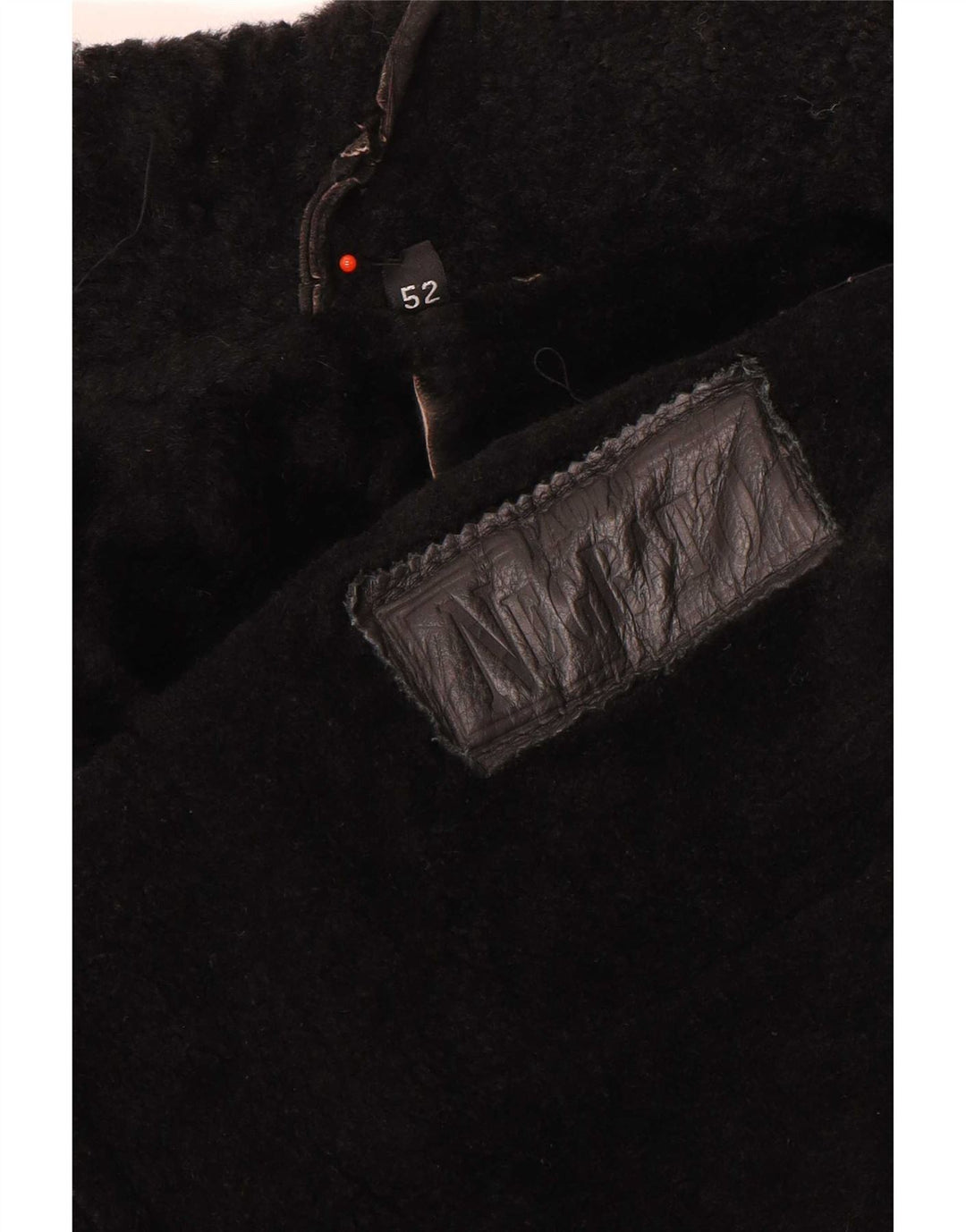 Paolo Negrato Herre Shearling Jacket IT 52 XL Sort Læder