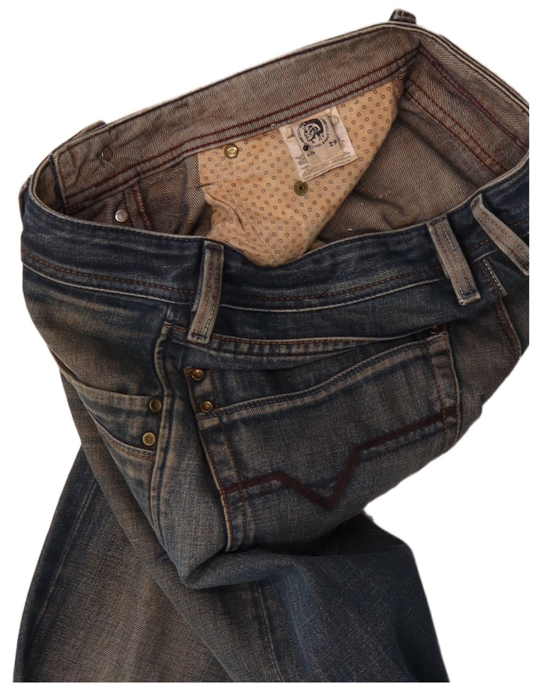 Diesel Herre Bootcut Jeans W29 L30 Blå Bomuld