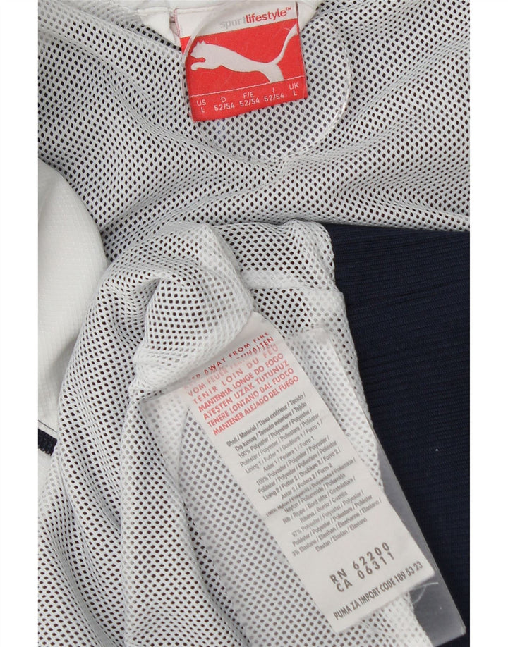 Puma Træningsdragt til mænd Topjakke Stor marineblå Colourblock Polyester