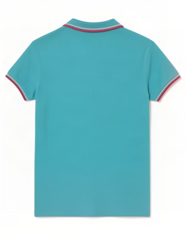 Diadora Dame Polo Shirt UK 14 Stor Blå Bomuld