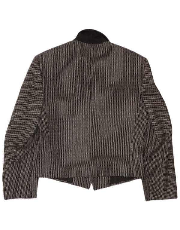 Pal Zileri Herre 1-knap blazerjakke IT 44 XS Sort plettet uld