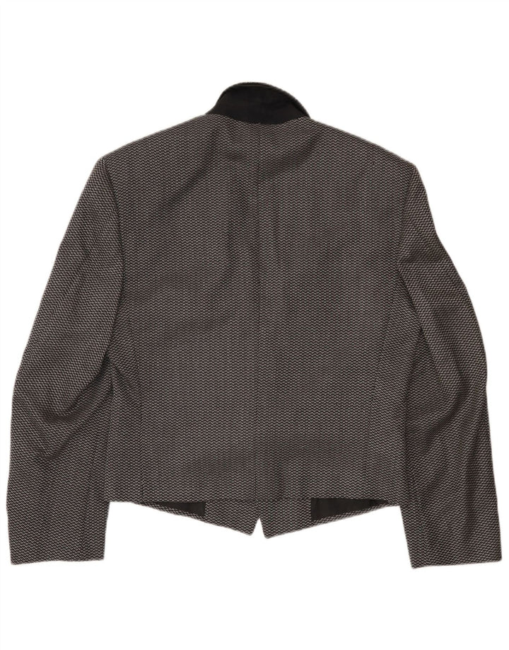 Pal Zileri Herre 1-knap blazerjakke IT 44 XS Sort plettet uld