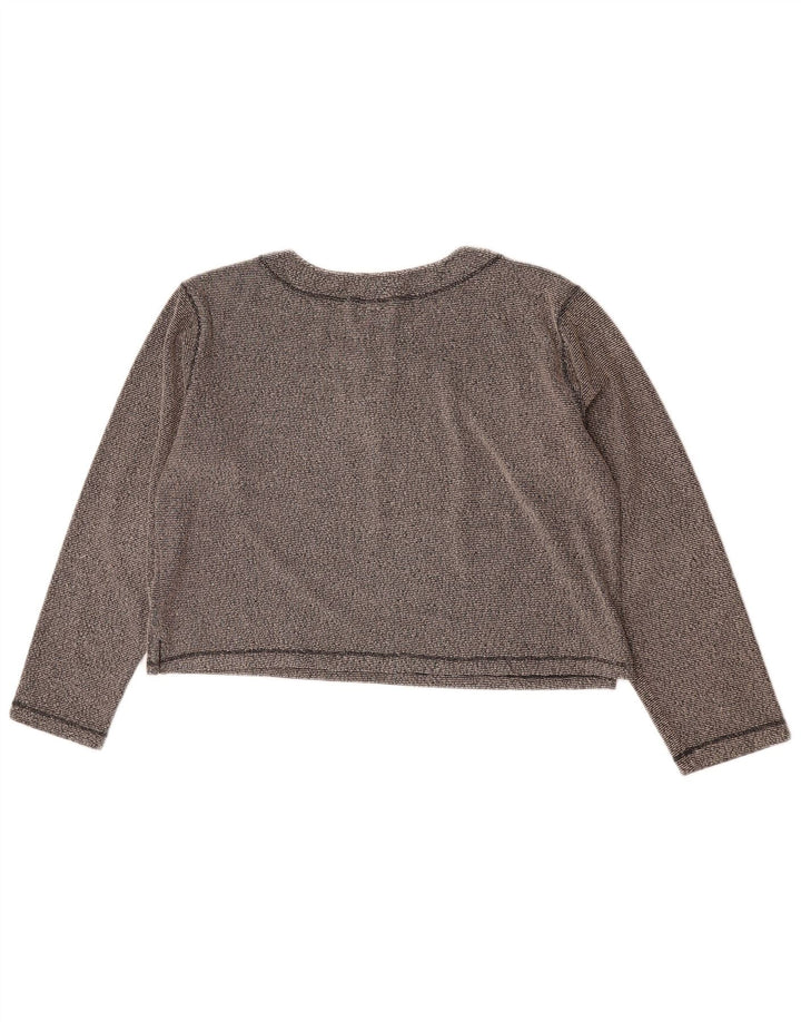 Champion Womens Crop Top Langærmet UK 16 Large Grey Flecked Polyester