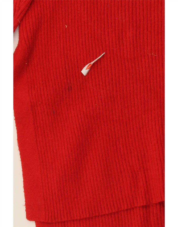 Marks & Spencer Dame Oversized V-hals sweater UK 10 Small Red