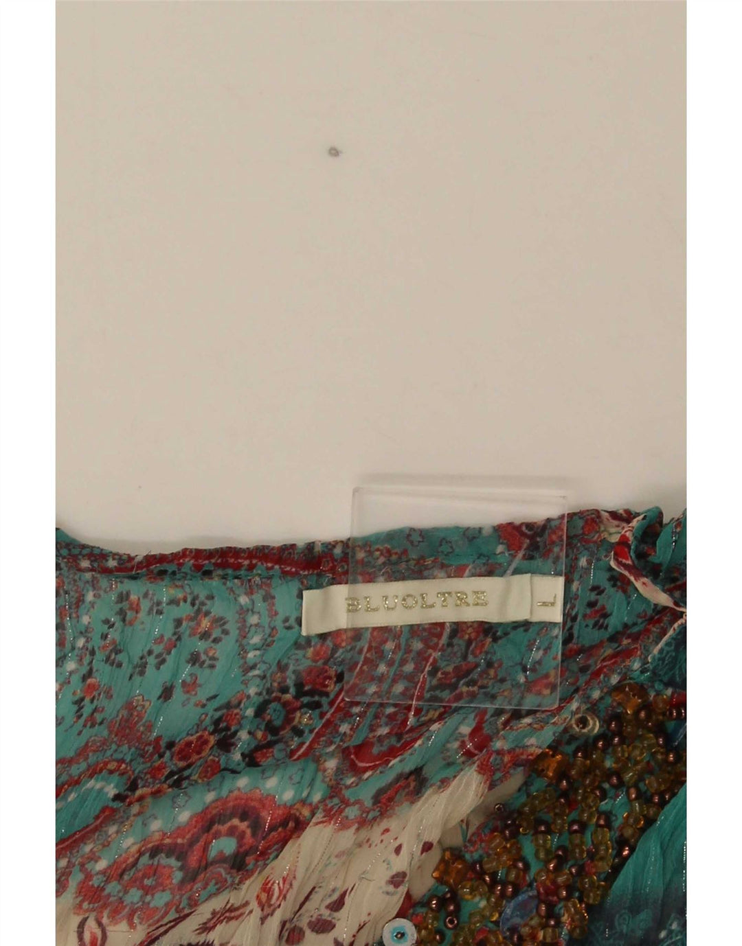 Bluoltre Dame Beach Shift Dress UK 16 Large Green Paisley