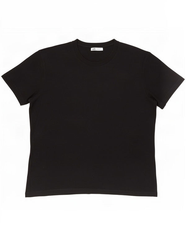 Zara Herre T-Shirt Top XL Sort Bomuld