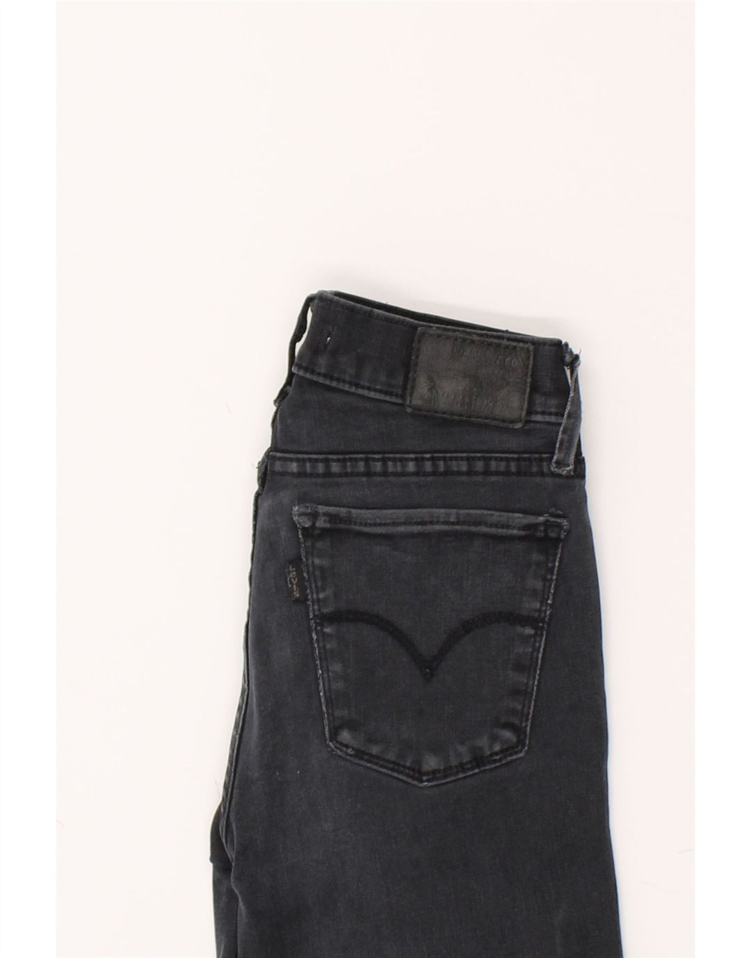 LEVI'S Womens 710 Super Skinny Jeans W26 L27  Grey Cotton Vintage Levi's and Second-Hand Levi's from Messina Hembry 
