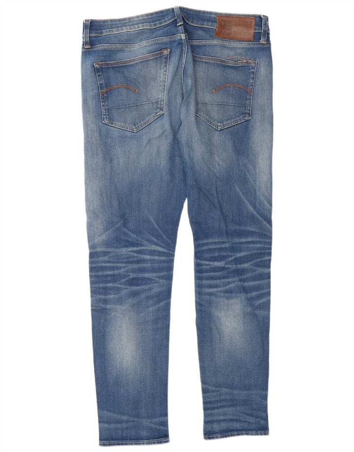 G-Star Herre Slim Jeans W34 L32 Blå Bomuld