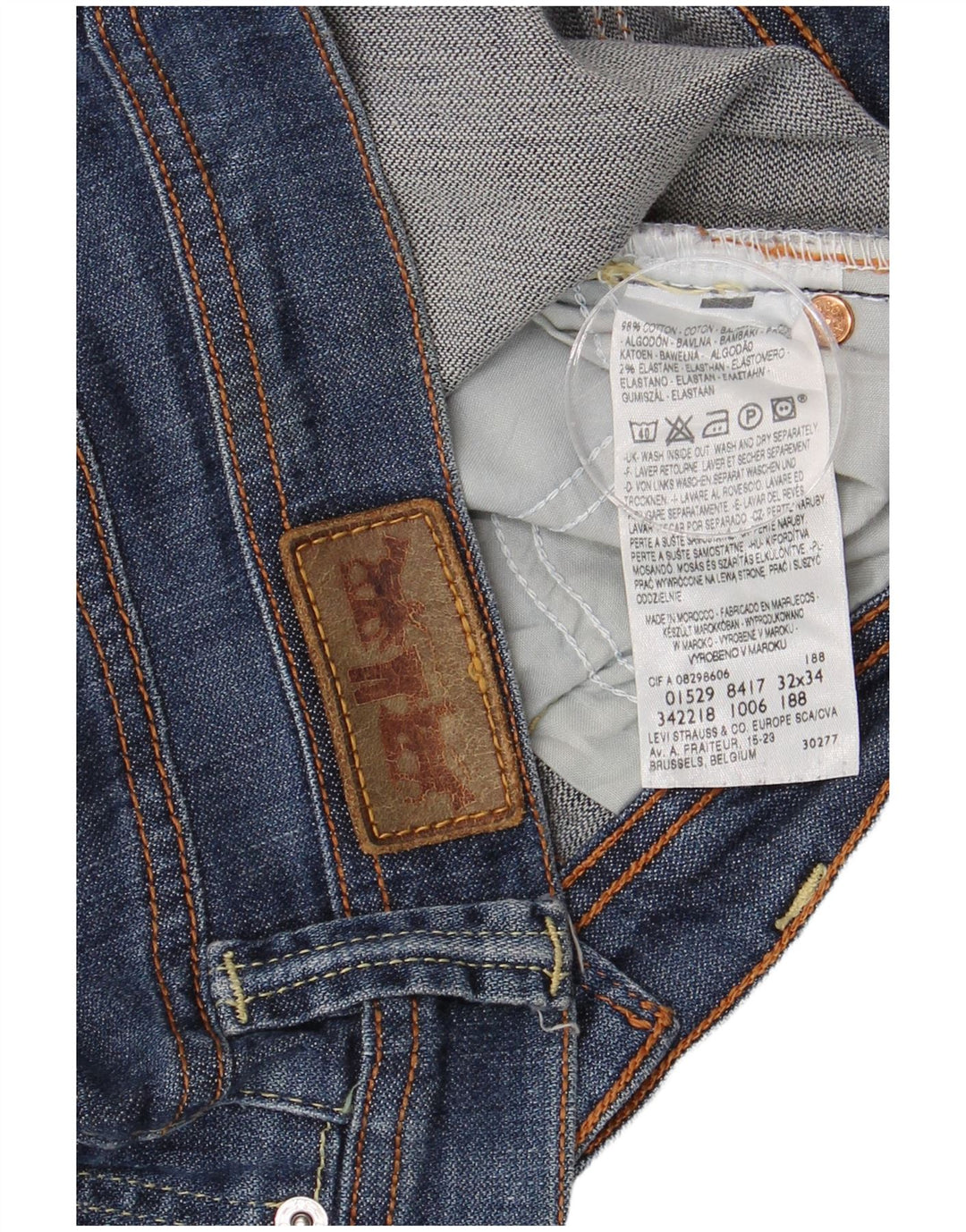 LEVI'S Bootcut jeans til mænd W32 L31 blå bomuld