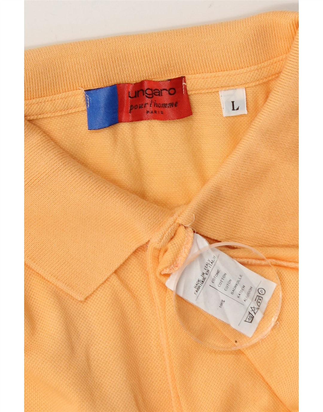 Ungaro herre polo skjorte stor orange bomuld