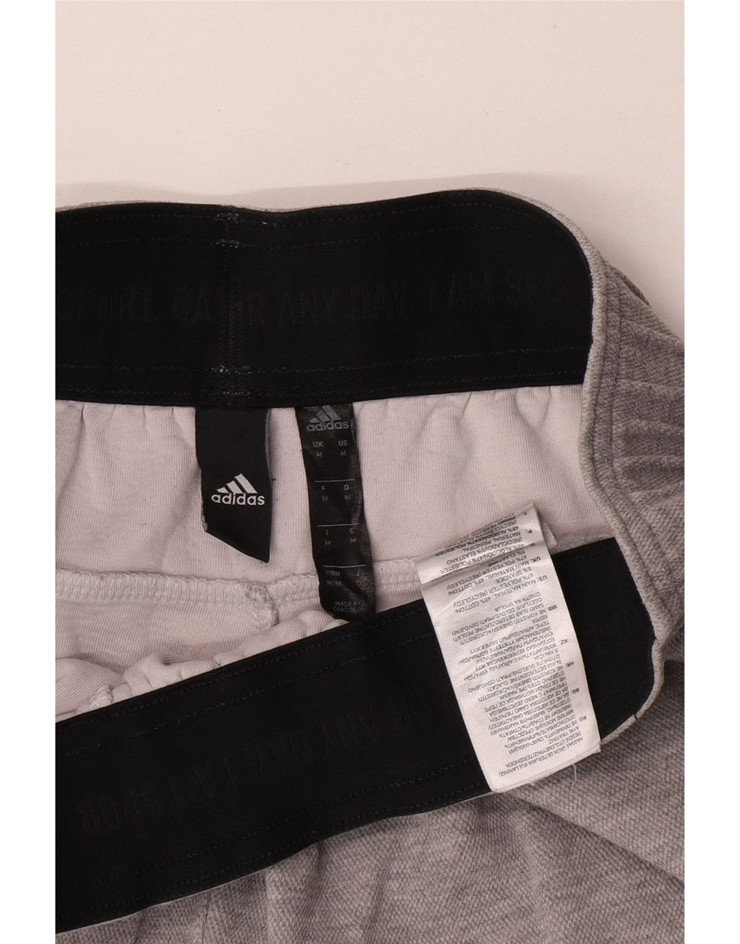 Adidas Sportsshorts til mænd mellemgrå bomuld