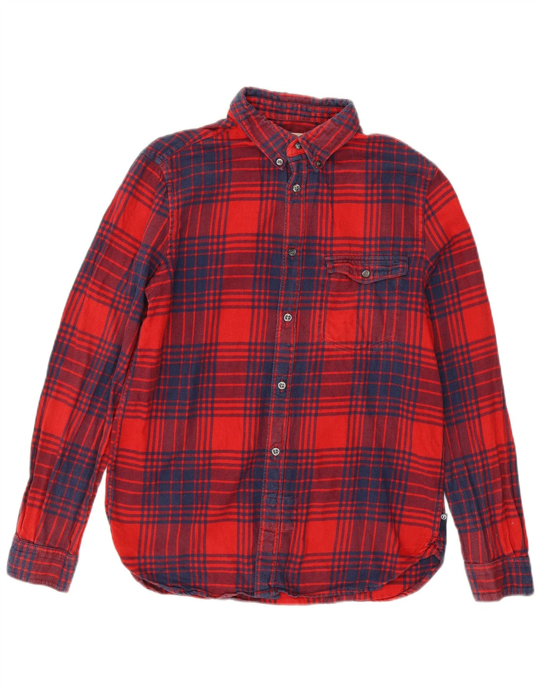 French Connection Herre Regular Fit Flanellskjorte Medium Rød Plaid