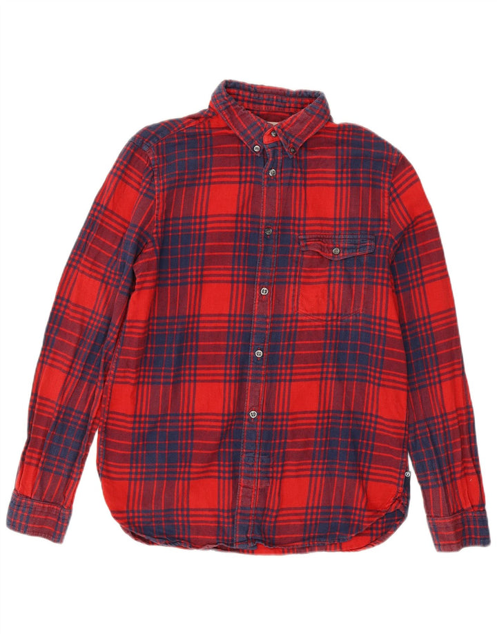 French Connection Herre Regular Fit Flanellskjorte Medium Rød Plaid