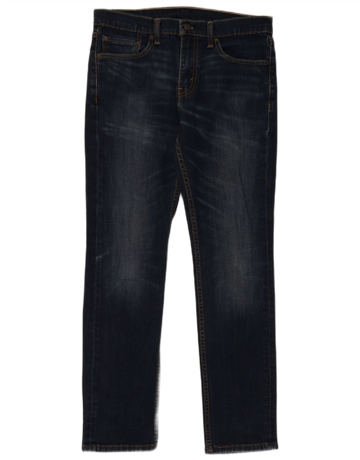 Levi's Herre 511 Slim Jeans W32 L32 Marineblå Bomuld