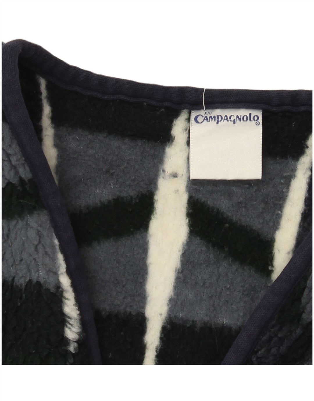 Campagnolo Herre Fleece Gilet UK 38 Medium Navy Blue Geometrisk Polyester