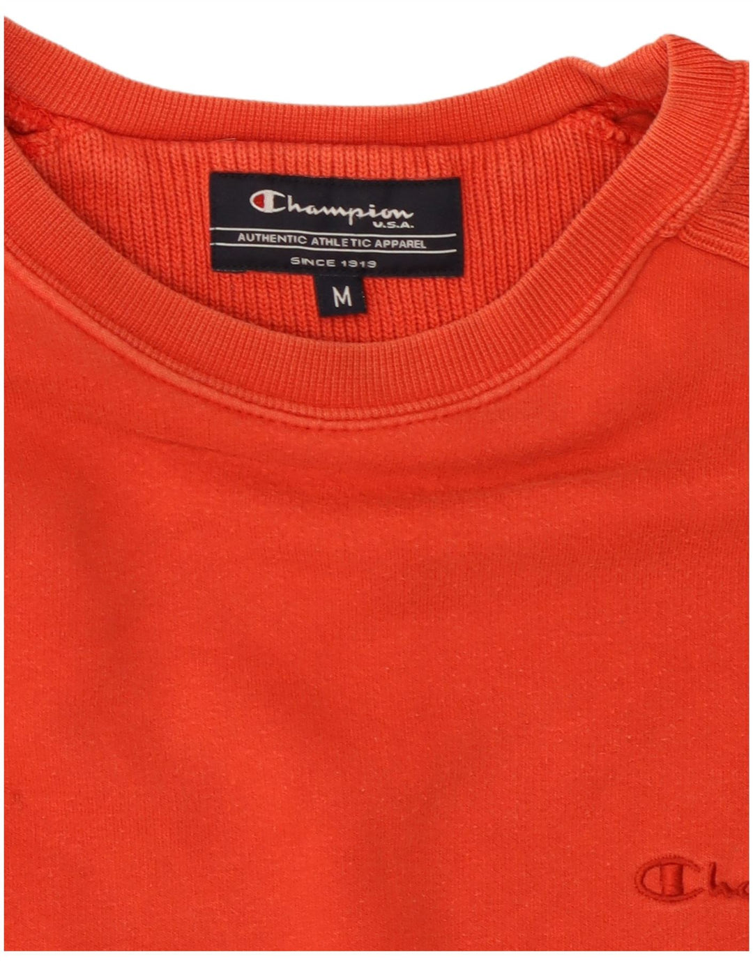 CHAMPION Herre Sweatshirt Jumper Medium Rød Bomuld