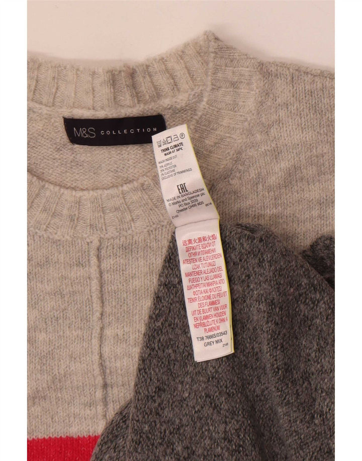 Marks & Spencer Dame sweater med rund hals DK 14 mellemgrå