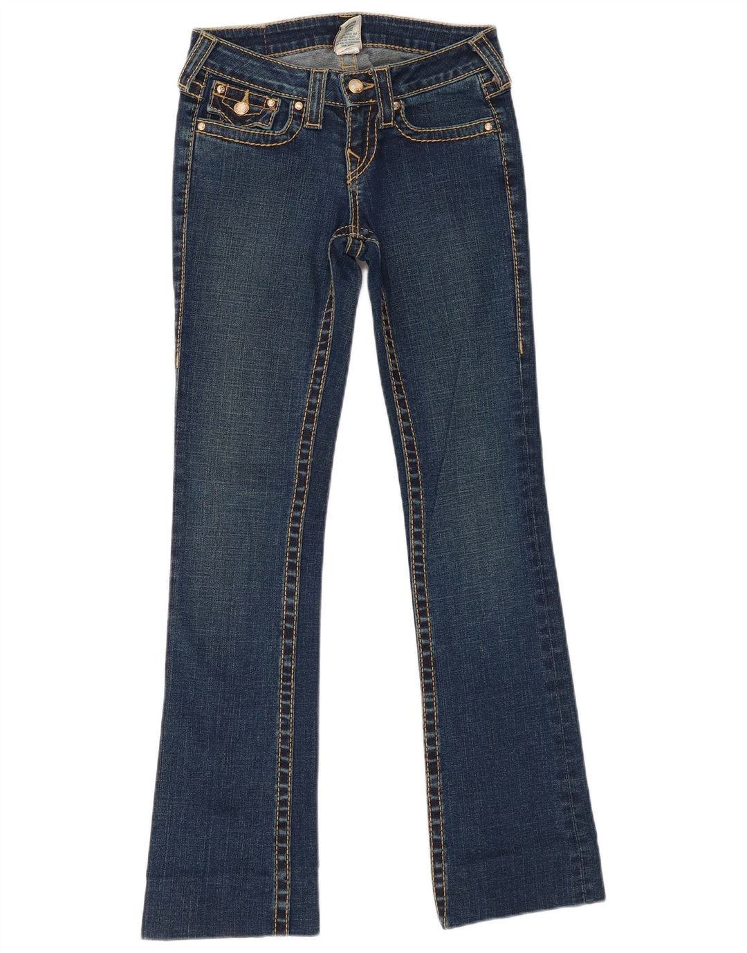 True Religion Dame Bootcut Jeans W25 L31 Blå Bomuld