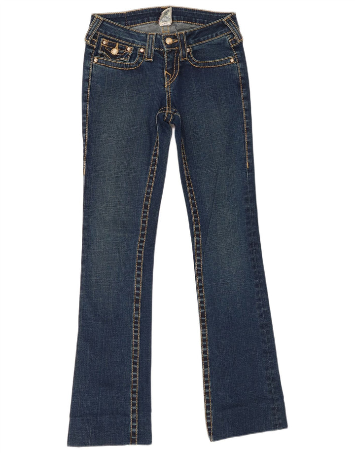 True Religion Dame Bootcut Jeans W25 L31 Blå Bomuld