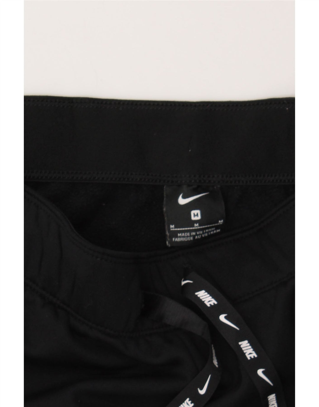 NIKE Womens Crop Tracksuit Trousers UK 12 Medium  Black Polyester Vintage Nike and Second-Hand Nike from Messina Hembry 