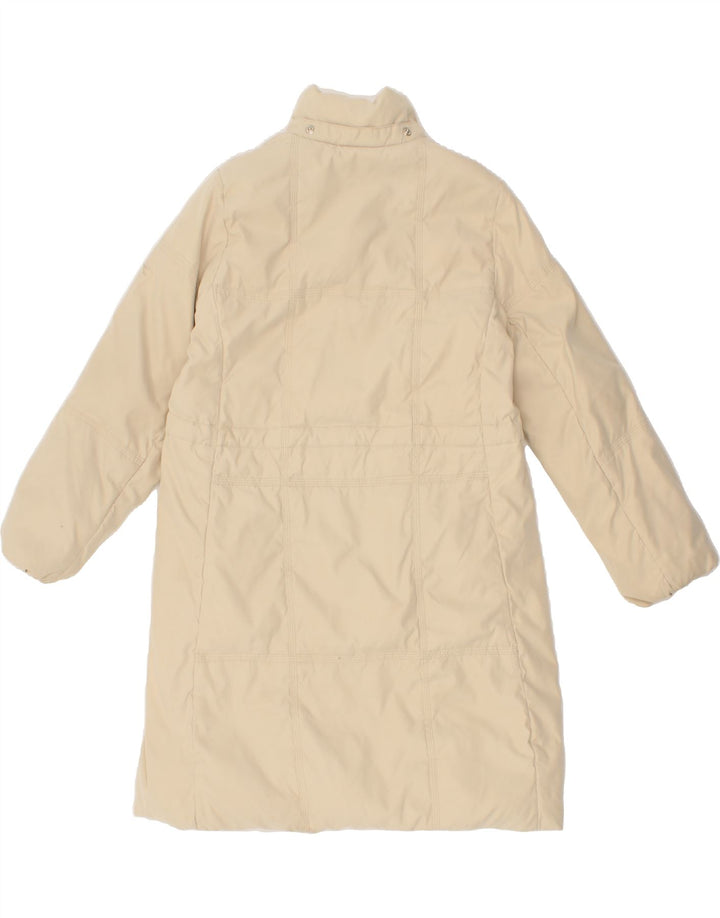 DIADORA Girls Padded Coat 9-10 Years Large Beige Polyester Vintage Diadora and Second-Hand Diadora from Messina Hembry 