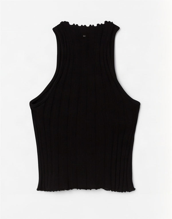 Zara Damevest Top UK 8 Lille Sort