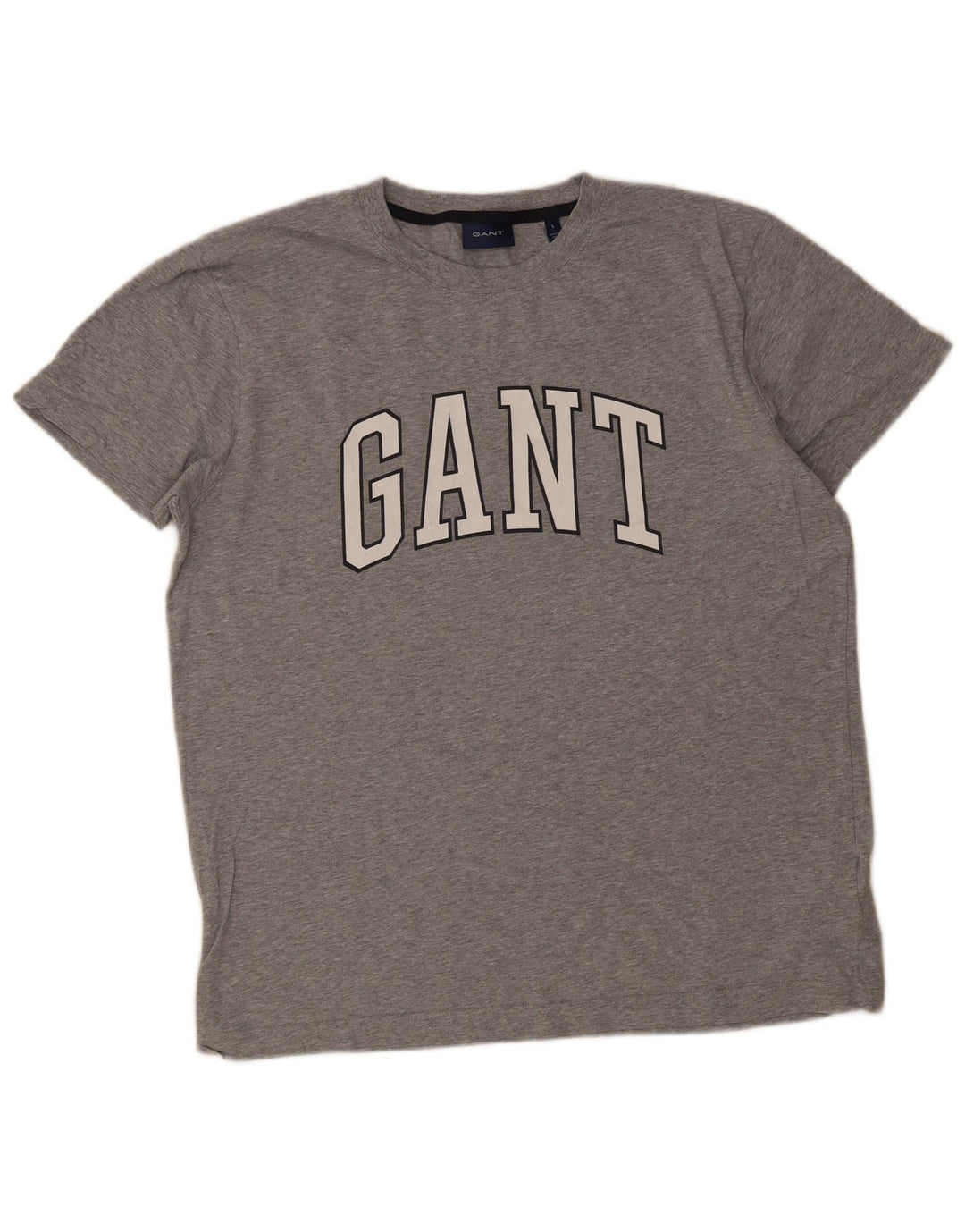 Gant Grafisk T-shirt top til mænd, stor grå bomuld