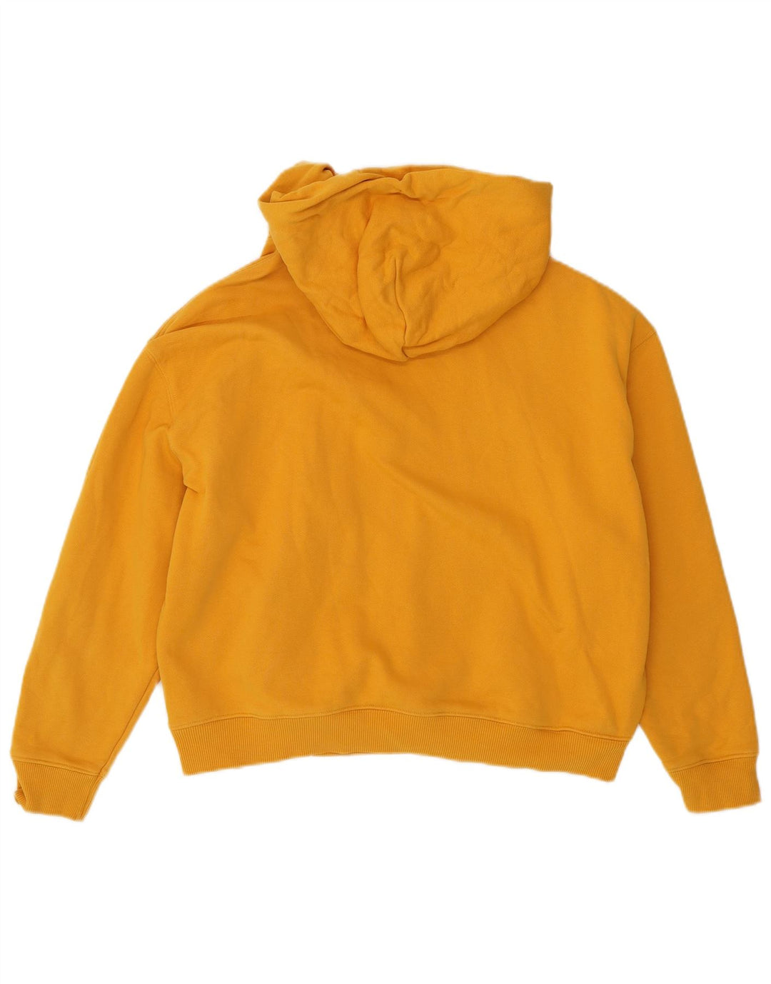 TOMMY HILFIGER Dame Crop Oversized hættetrøje trøje UK 16 Large Yellow